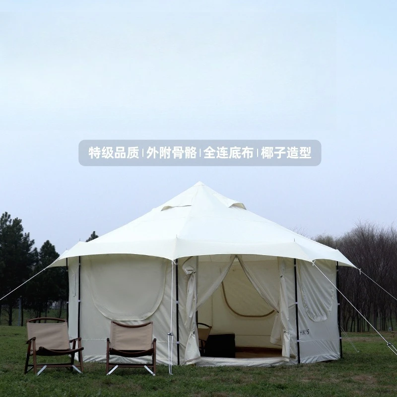 Pyramid tent, outdoor campground accommodation box restaurant tent Oxford cloth tent