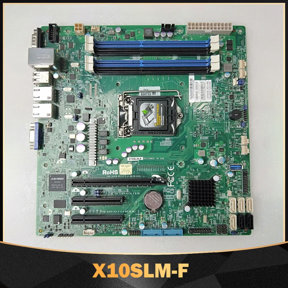 

Материнская плата E3-1200 v3/v4 4-го поколения Core i3 LGA1150 DDR3 4 USB 3.0 (1 Type-A 2 + 1 через разъем) для Supermicro X10SLM-F