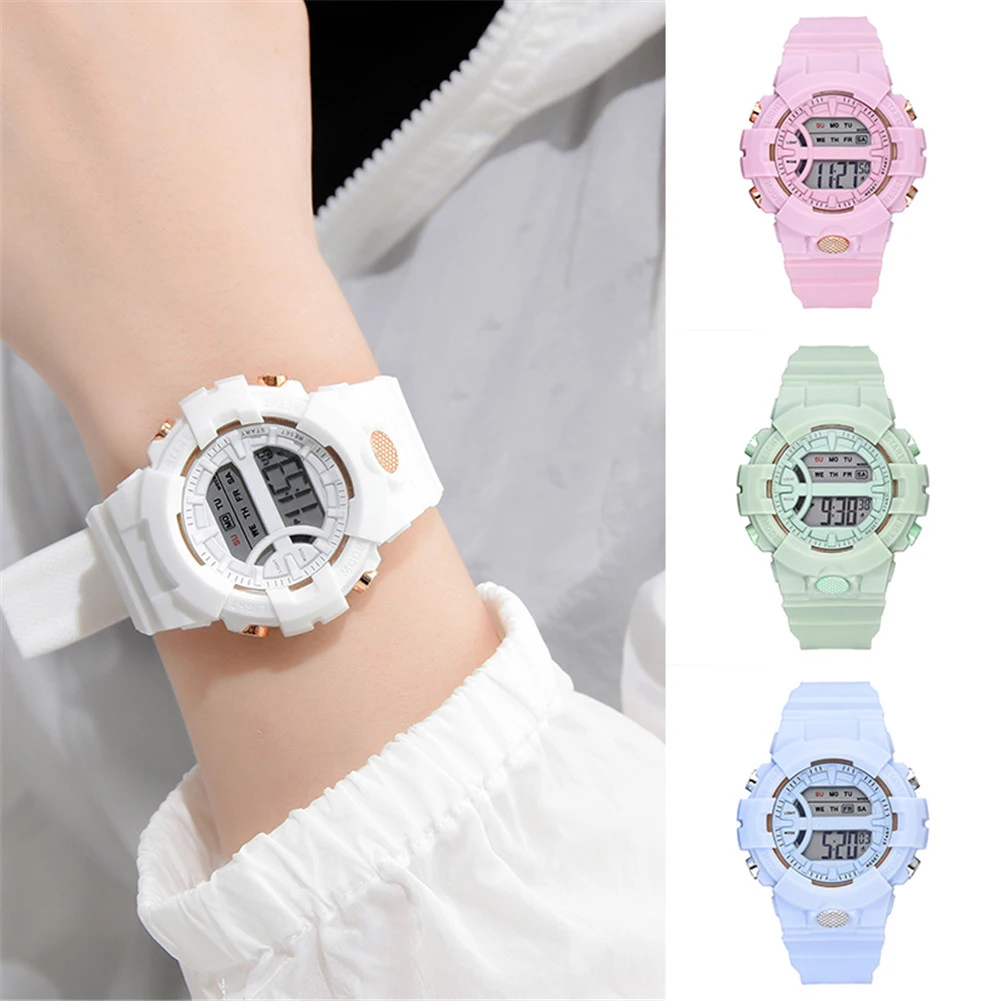 

Digital Sports Watch LED Screen Large Face Electronic Simple Watch For Men Women Students