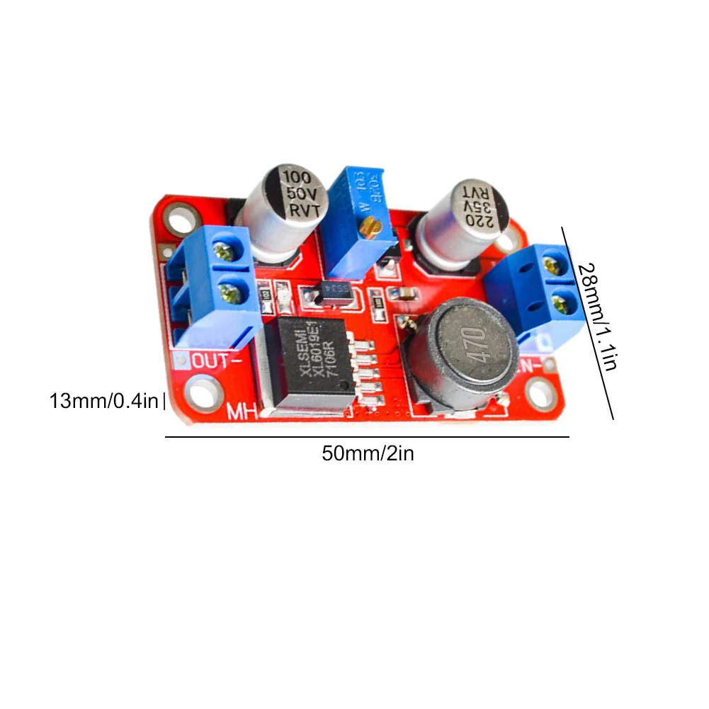 XL6019 Booster Power Supply Module Adjustable Output DC-DC Step-Up Voltage Regulator High Power for Handheld Device Power Supply