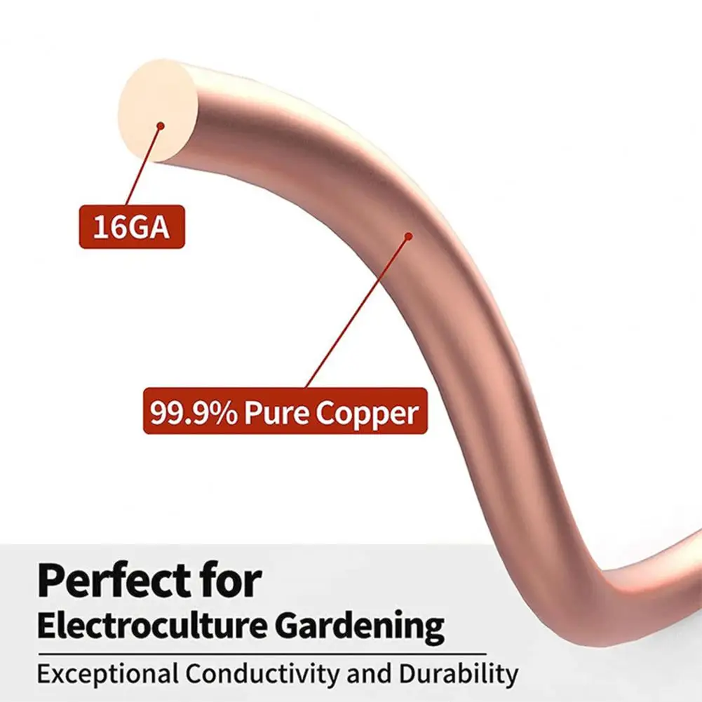 Pure Copper Wire Electroculture Gardening Set Enhance Plant Growth Coil Winding Jig for Indoor And Outdoor Gardens