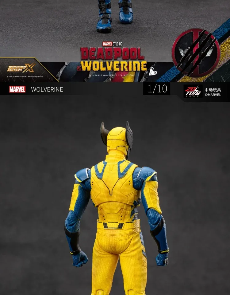 ZD Toys film 1:10 Deadpool & Wolverine Action figures Deadpool Boxed Wolverine Collection Adult Action Figures