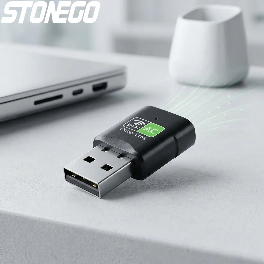 

USB-адаптер Wi-Fi AC600 с поддержкой двух диапазонов частот для ПК, ноутбуков, Windows 11, 10, беспроводной сетевой приемник 2.4G/5GHz