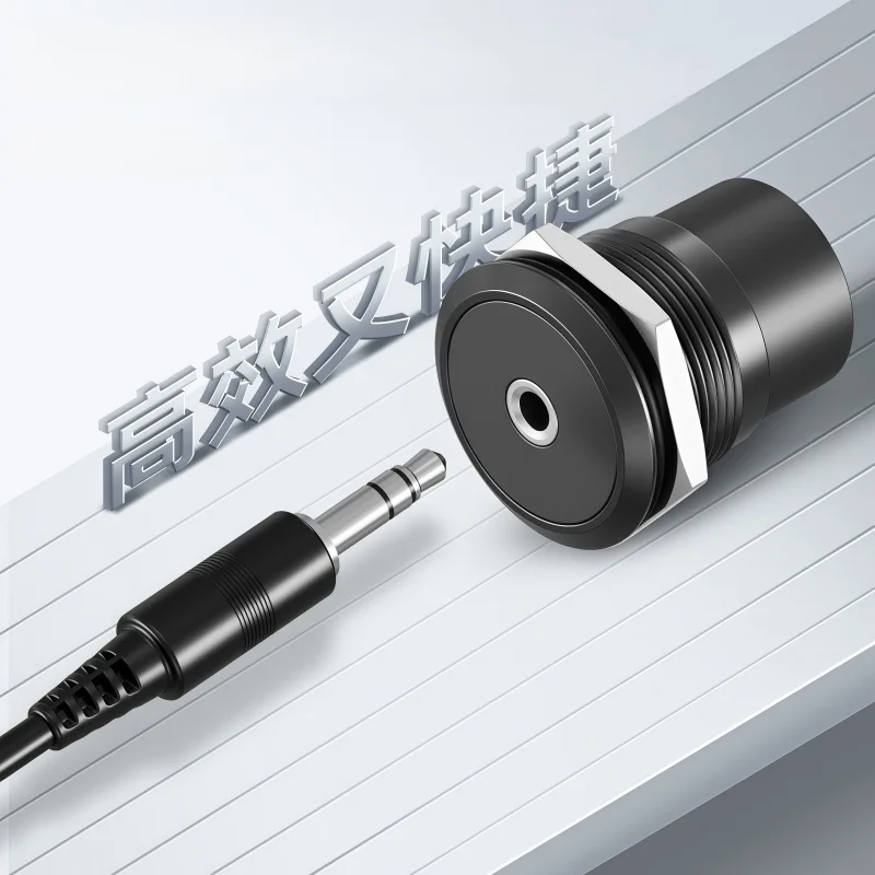 Metal C-Type Single Hole 3.5mm Headphone Jack Welding Audio Module Connector Round Module Dual Audio Headphones
