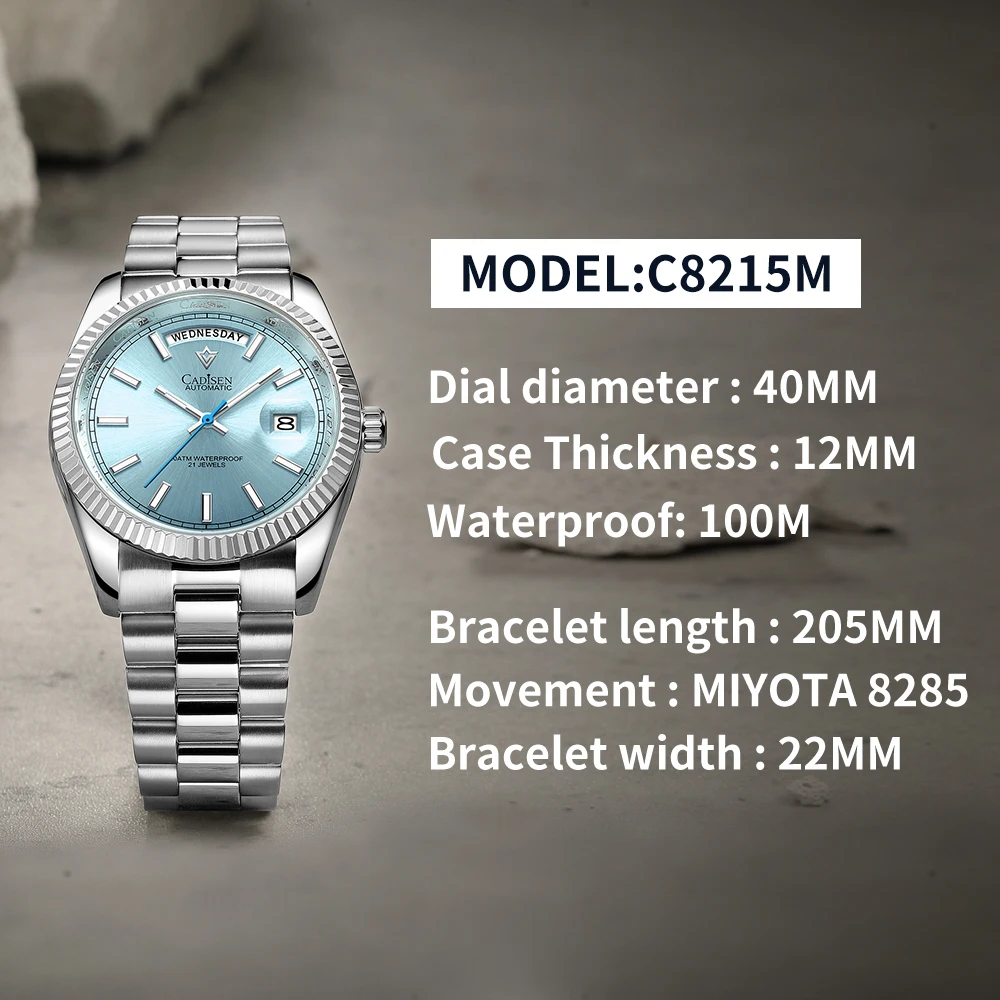 카디센 남성용 스테인리스 스틸 기계식 손목시계 방수 1 - Luxury Watch Grade 리뷰 및 가격