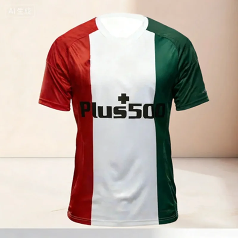 JUGEND-OUTDOOR-SPORT-T-Shirt mit KURZÄRMELN, modisches Design, Sport-T-Shirt für Erwachsene und Kinder, FUSSBALL-TRAINING, schnell trocknende Trikots