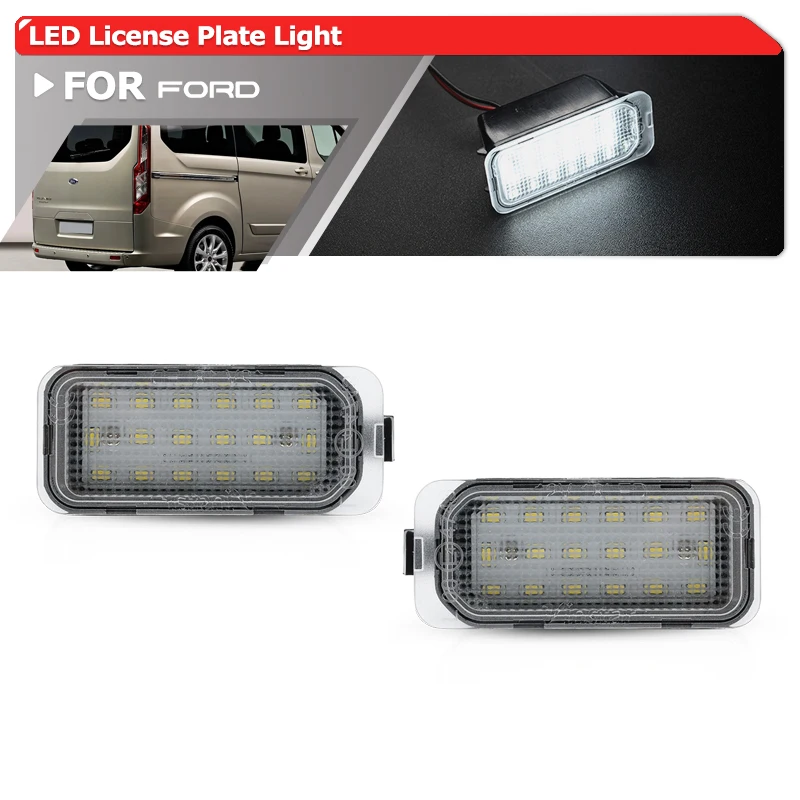 Luces LED para matrícula de coche, compatibles con Ford Transit/Transit Custom 2013-2020, Tourneo Custom 2013-2020, Transit Courier.