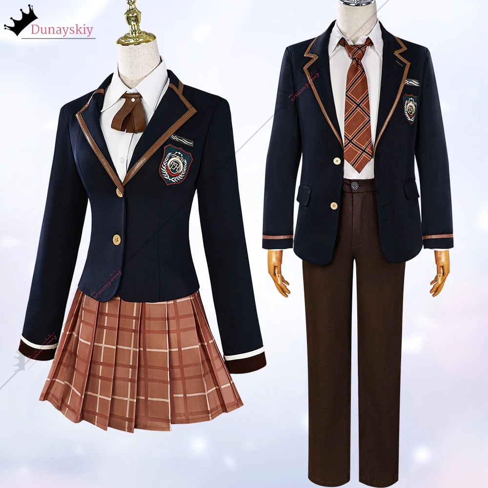 لعبة الحب والمساحة العميقة تأثيري زي مدرسي زي النمط الياباني زي المدرسة الثانوية للجنسين الزي أنيمي وتتسابق الدعامة الدعاوى