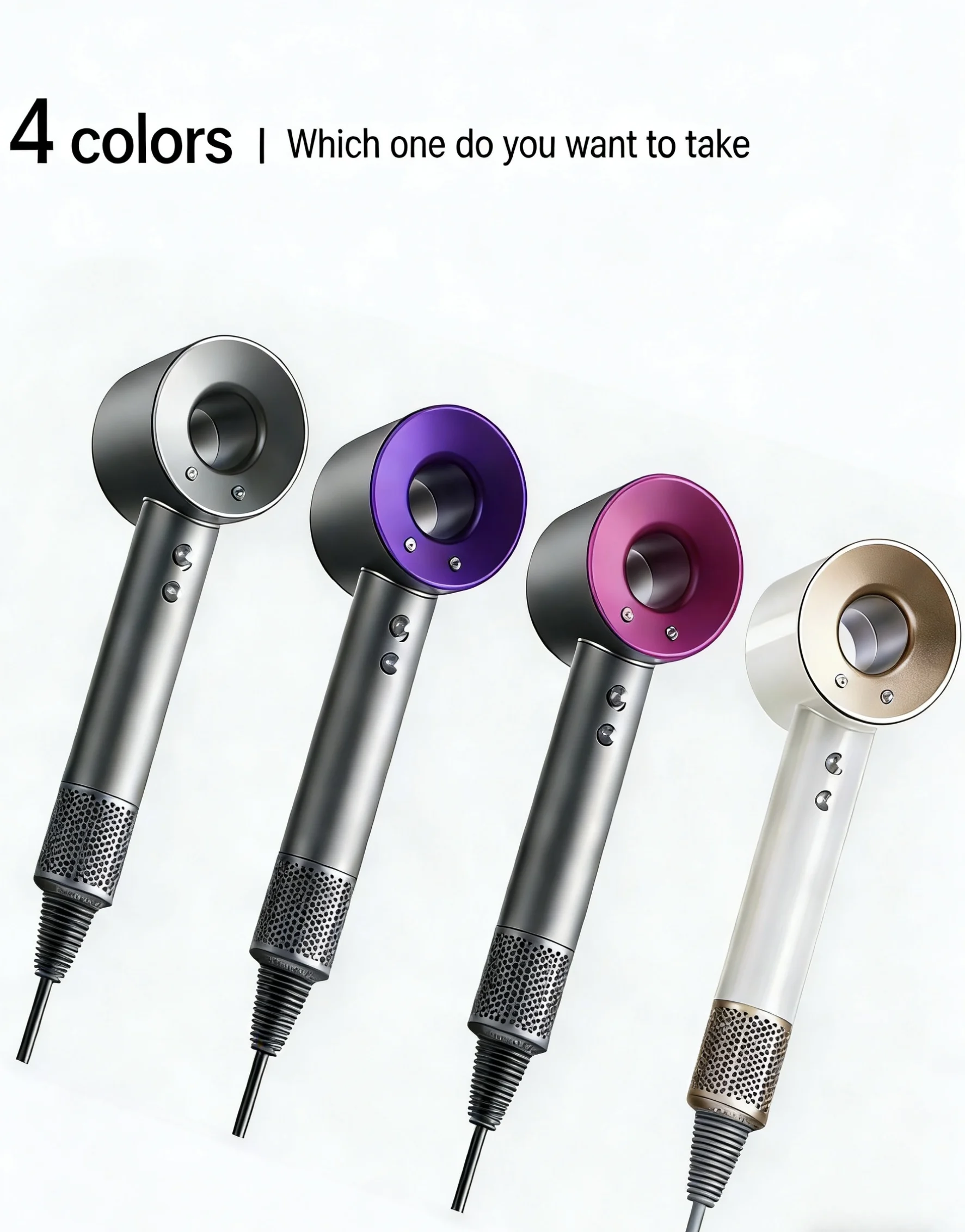 

Professional 5-in-1 Hair Dryer Lightweight Thermostatic Styling Tool with Hot & Cold Air for Smooth Hair