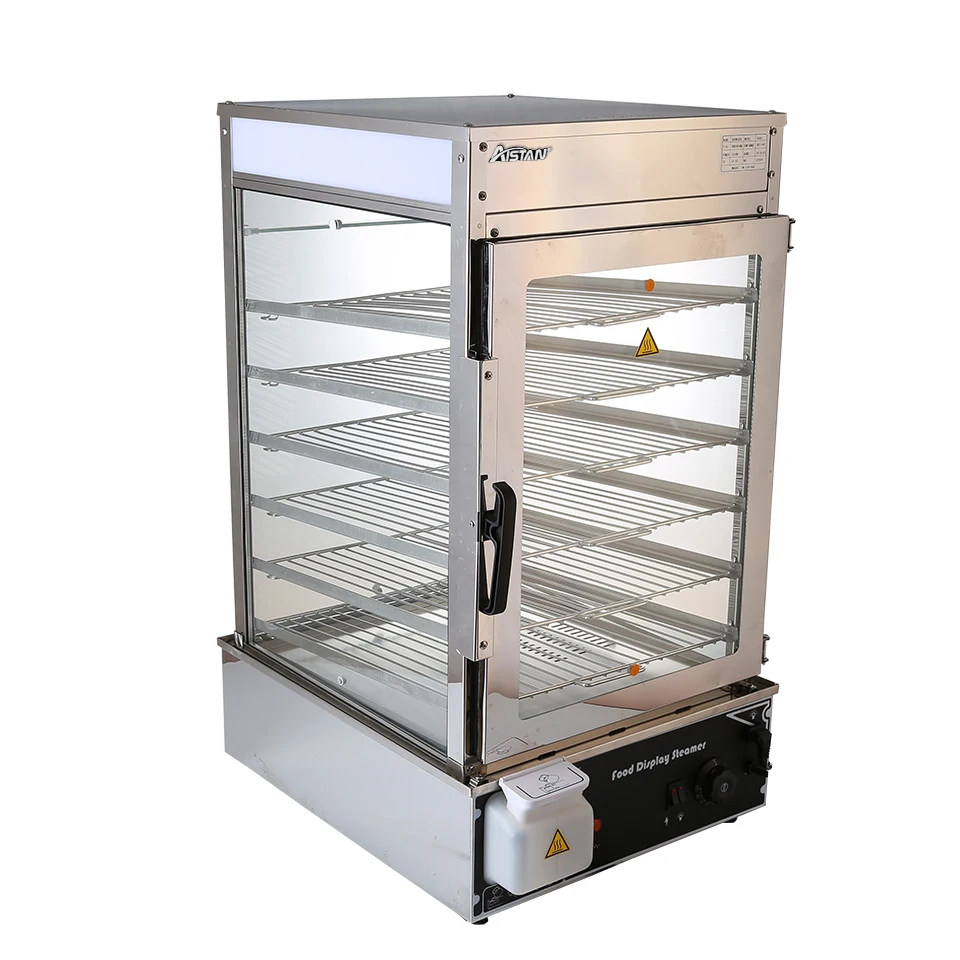 EH600L Commercial 6-Tier Electric Hot Food Warmer Display & Steamer for Restaurants - Perfect Bun and Meal Showcase