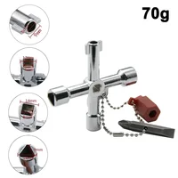 4in1 Silver Key Wrench Electrical Elevator Control Cabinet Valve Inner Triangle Quadrangle Screwdriver Tool Set 3