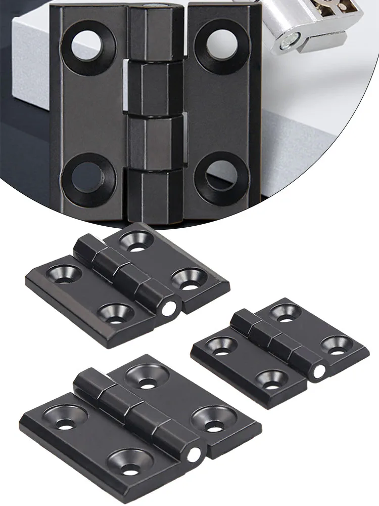 40/50/60 มม.เฟอร์นิเจอร์บานพับบานพับประตูโลหะสีดําบานพับตู้กล่องอลูมิเนียม Backflap Shed เฟอร์นิเจอร์ฮาร์ดแวร์ Home Part