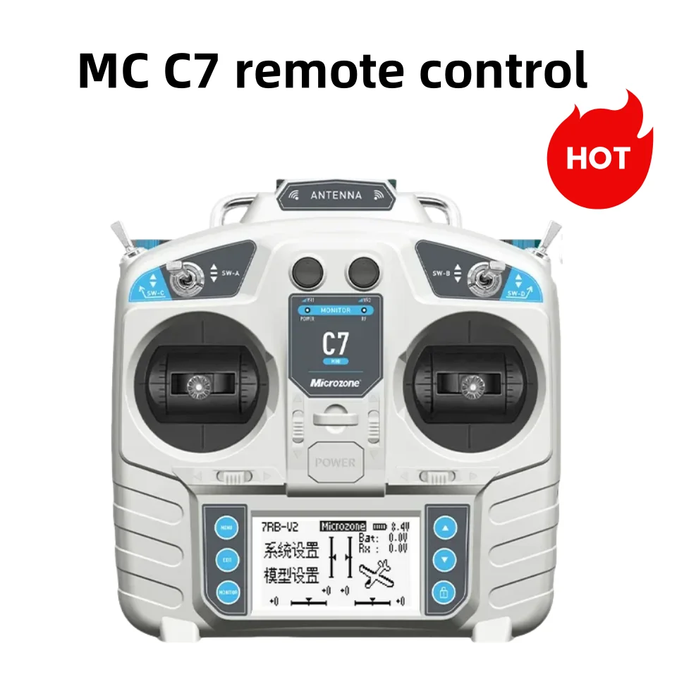 Mike MC7 remote control 7-channel 2.4g aircraft model receiver with self stabilizing fixed wing quadcopter ship model 6C upgrade