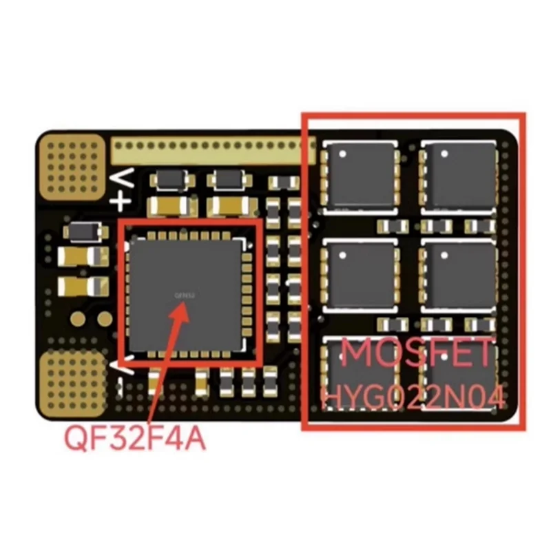

-A02R AM32 ESC 40A 32-Bit Electronic Speed Controller 6-30V, 2-6S Support, Sine Wave Startup For FPV Drone And RC Car