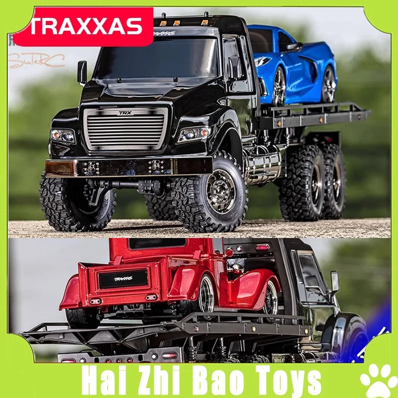 Traxxas pełnowymiarowa symulacja zdalnie sterowany elektryczny pojazd do transportu płaskiego TRX6 przyczepa HAULER T6 pojazd wspinaczkowy 88086-84