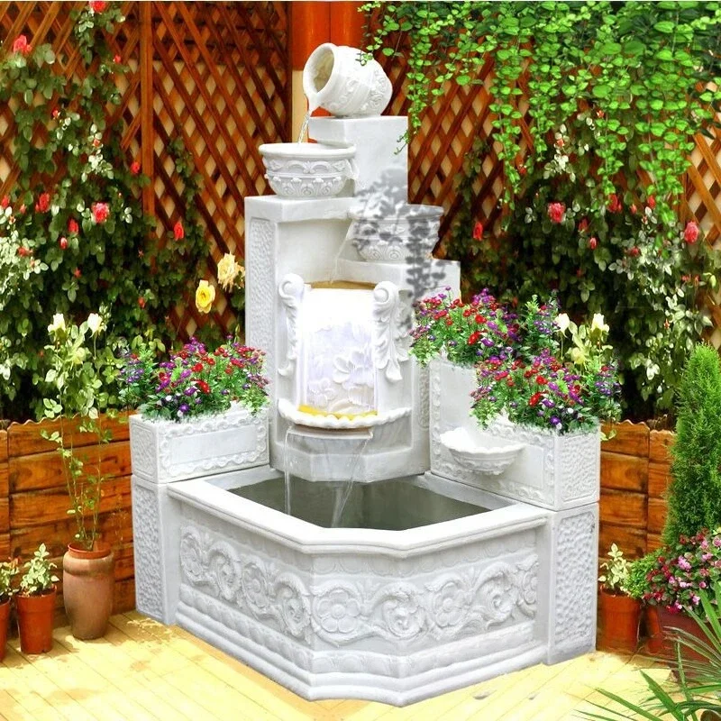 Fountain ornaments Garden sculpture ornaments Sandstone fountain Rockery fish pond fountain