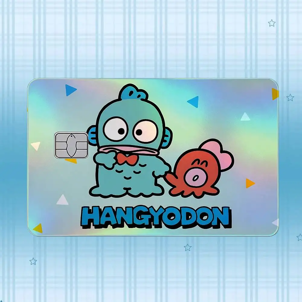 H-Hangyodon Laser-Hologramm-Karten-Skin-Aufkleber für Kredit- und Debitkarten – 4 Stück/Set, wasserfester, kratzfester Schutz – Detail 4