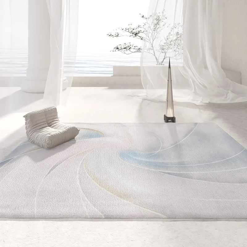 Nordic Pink Abstract Living Room Carpet Modern Soft Plush Large 300x400cm Rug for Bedroom Home Fluffy Floor Mat Table Chair Rug