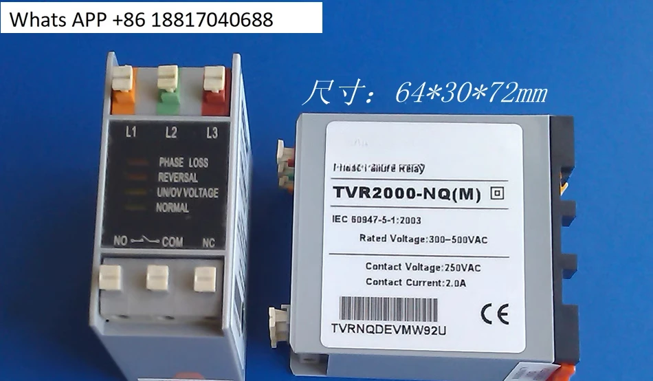 Phase Out Protector TVR2000-NQ (M) (TVR-NQM) Phase Out/Wrong Inverse Relay