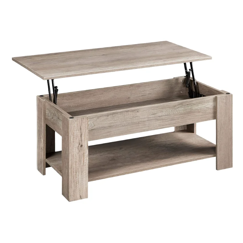 Large Solid Wood Modern Lift Table Coffee Table With Hidden Storage Space Office Computer Table Drawers Living Room Furniture