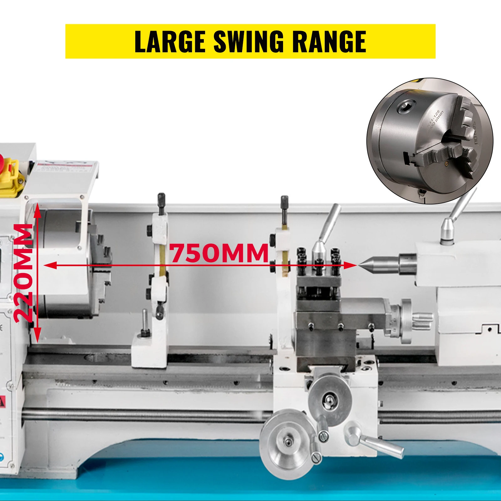 1000W tokarka 750MM tokarka metalowa Mini tokarka 1 toczenie narzędzie do wiercenia reszta do obróbki drewna