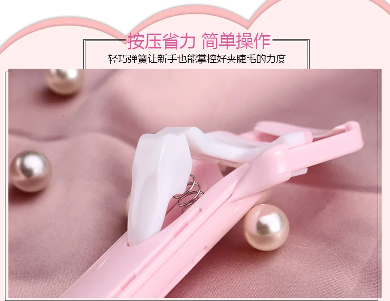 50pcs Custom Logo Professional Mini Eyelash Curler Portable Eye Lashes Curling Clips Cosmetic Beauty Accessories Eyelash Tools
