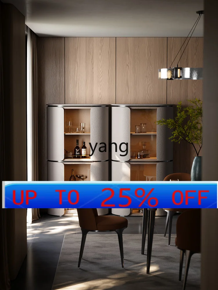 

LMMVilla Living Room Home High-End Side Cabinet Corner Cabinet Custom Wall Wine Cabinet