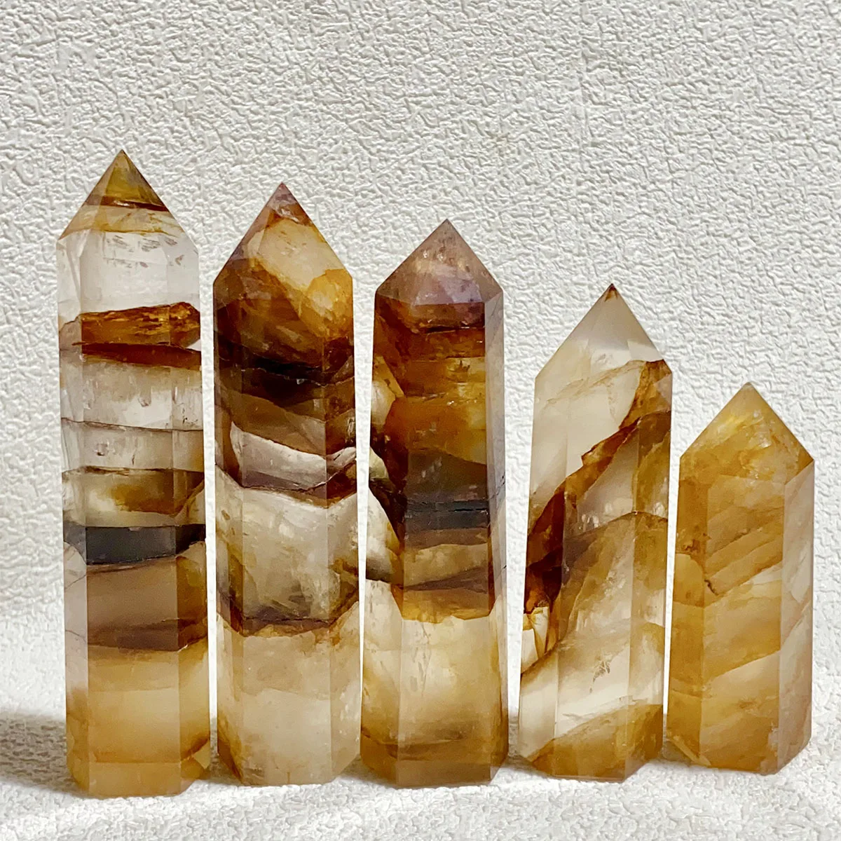 

1PC High Quality Natural Crystal Golden Healer Tower Reiki Energy Home Decor Crystal Gem Gift