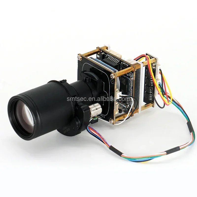 New In stock 5-50mm Motorized 10X Zoom Lens 90fps 2MP STARVIS 2 IMX662 Hi3516AV300 IP Camera Module SDK CCTV Camera PCB Board SI
