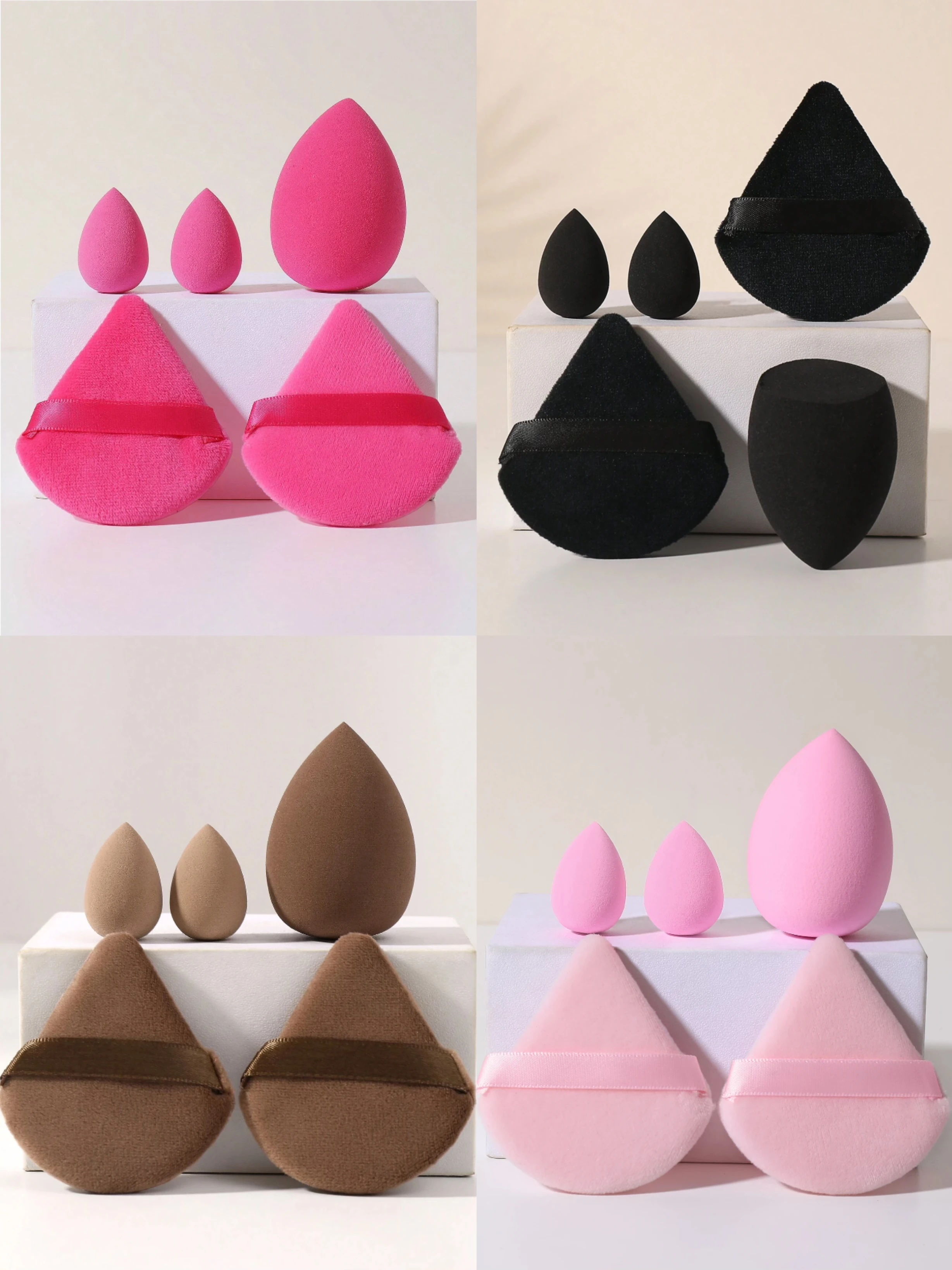 5PCS Makeup Sponge,Suitable for Cream Powder Concealer, Loose Powder makeup applicator Makeup Puff Set