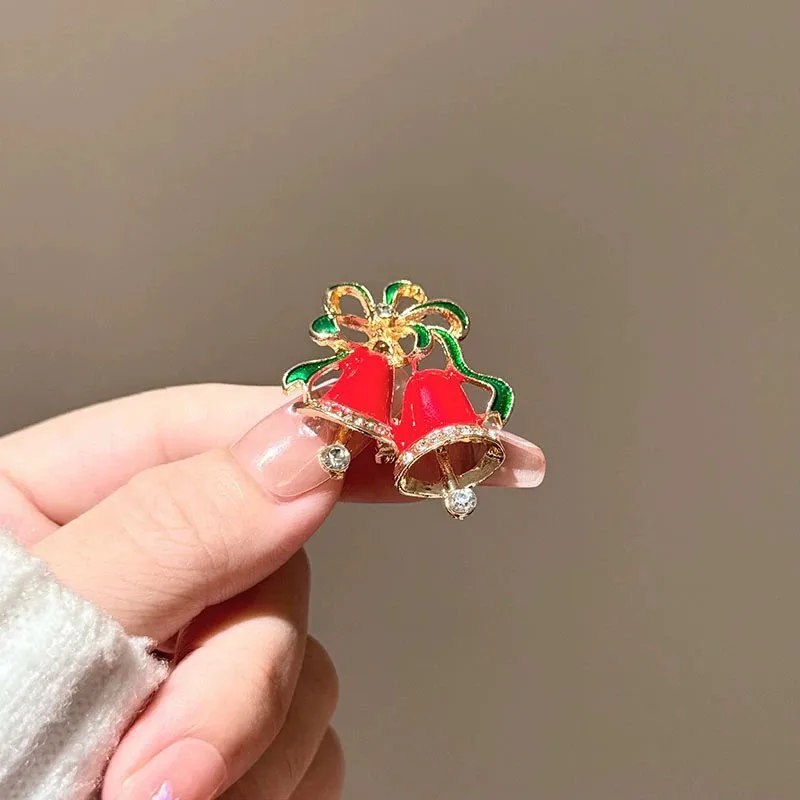 Exquisite Rhinestone Christmas Tree Brooch Faux Pearl Accents Perfect For Holiday Parties Daily Wear Fashion Accessory