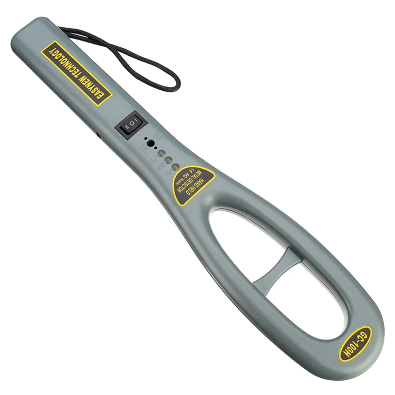 1 PCS GC101H Detector de metais portátil portátil Detector de metais Super Scan Contador de luz cinza