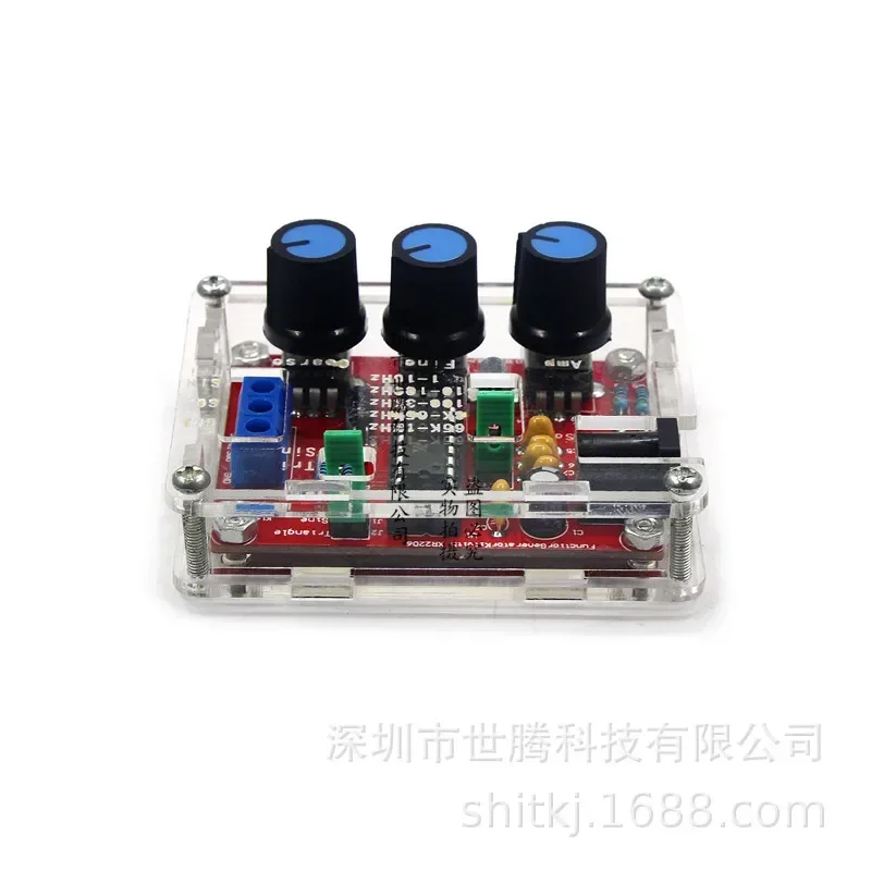 

XR2206 Высокоточный генератор сигналов DIY Kit Синусоидальный треугольник Квадратные волны 1 Гц 1 МГц Диапазон частоты Регулируемая частота
