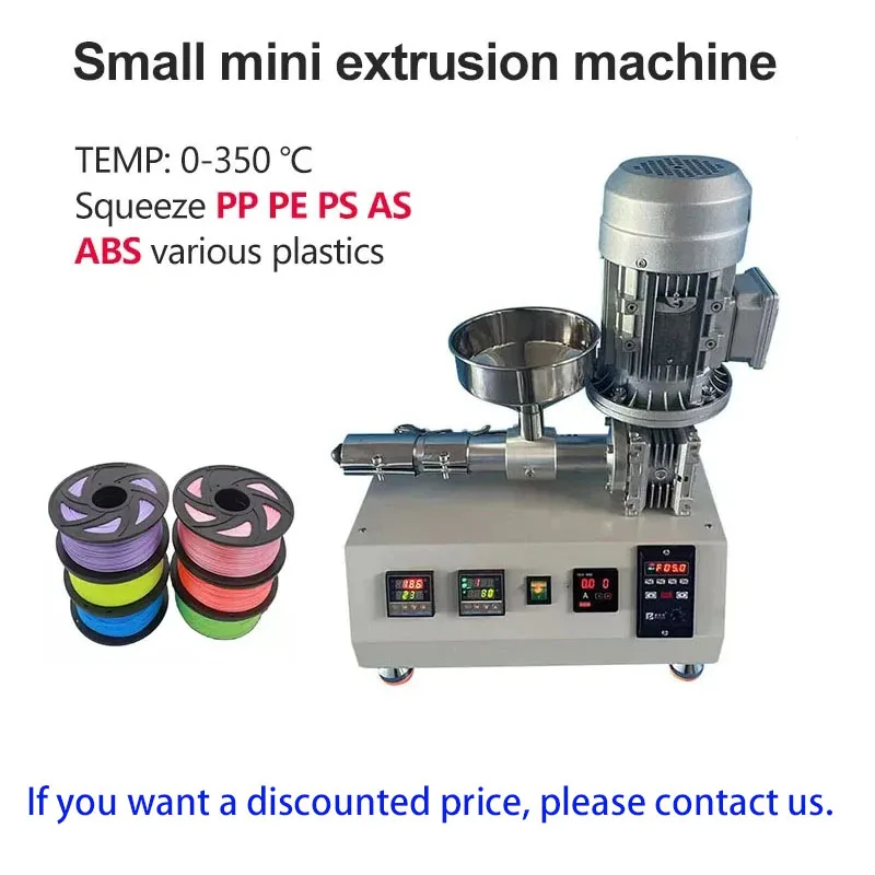 Desktop Mini Filament Extruder Machine Plastic Machine Centre Yield 0.5-1kg/h Laboratory 3D Printing ABS PE PP Injection Molding