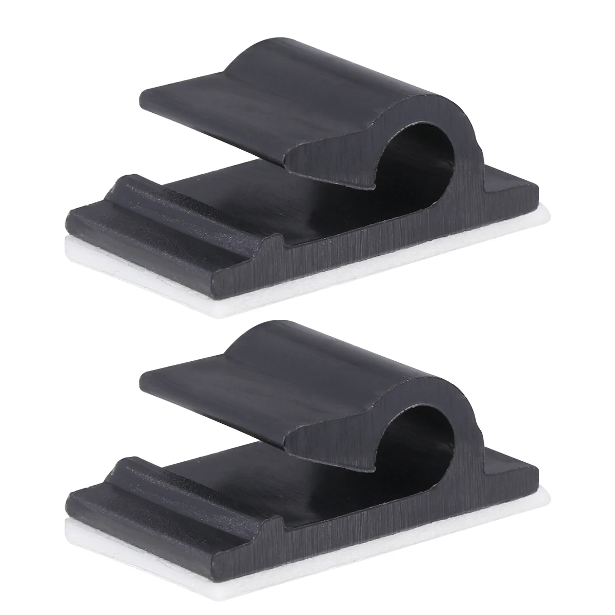 

50PCS Double-sided Tape Fixed Wire Plastic Cable Fixing Clips Self Adhesive Wire Fixer Household Cable Wire Management Clamp for