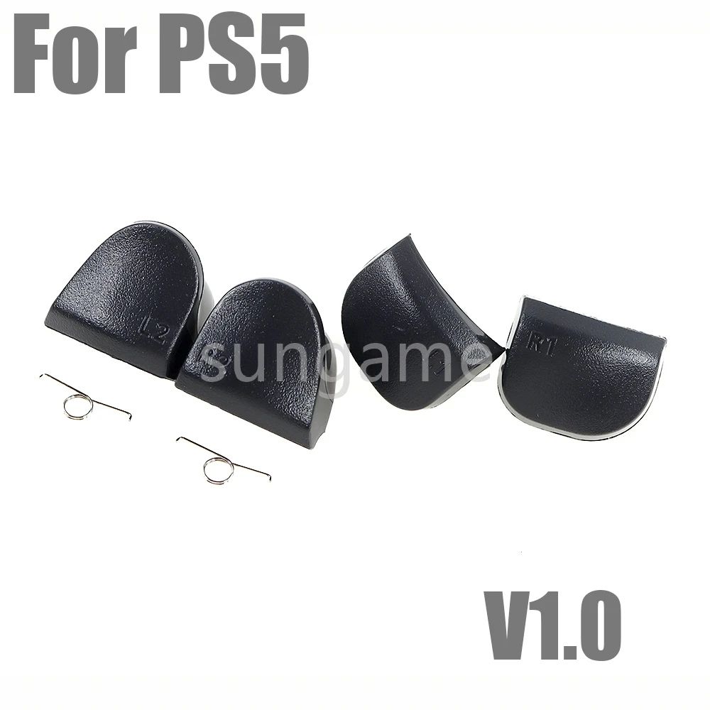 20sets Black L1 R1 L2 R2 Trigger Buttons Springs 6 in 1 for PS5 V1.0 V2.0 V3.0 Dualsense Controller