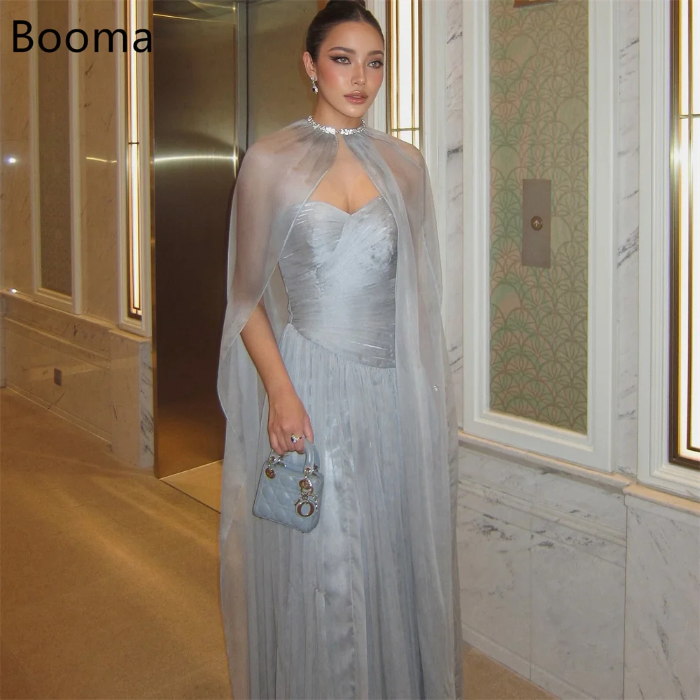 

Booma Mermaid Shiny Strapless Pleat Evening Dresses Formal Party Gowns for Women Sleeveless Simple Prom Gown Customize 2025