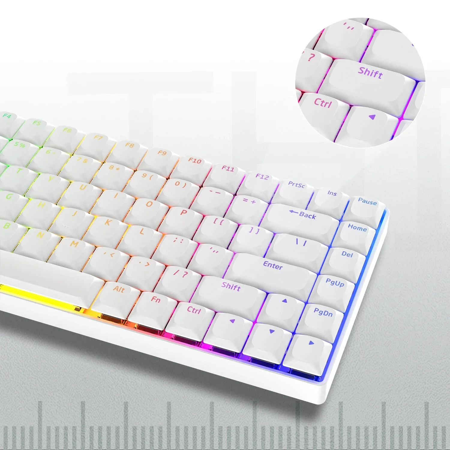 Keycaps 118 KeysLow Profile Keycaps Uniform Profile Double-Shot Keycap Set Gamer Mechanical Keyboard Keycaps