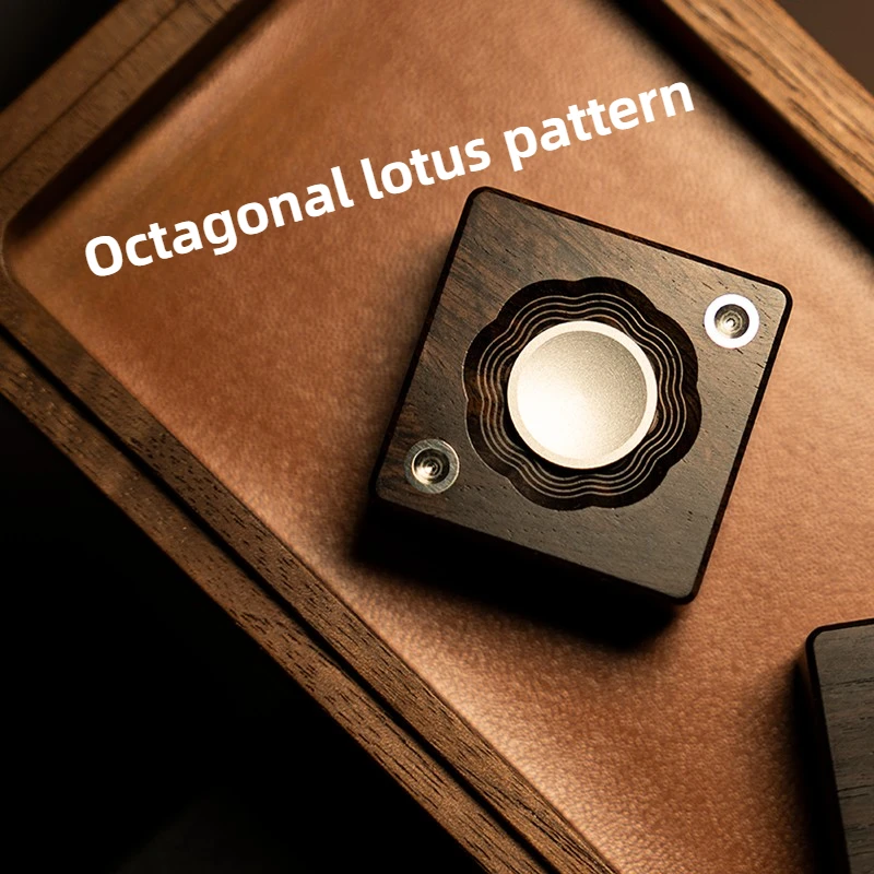 Fangwu EDC Mechanische Gyro Rotor Ratel Munt Vingertop Metaal Zwart Technologie Decompressie Desktop Speelgoed Cadeau