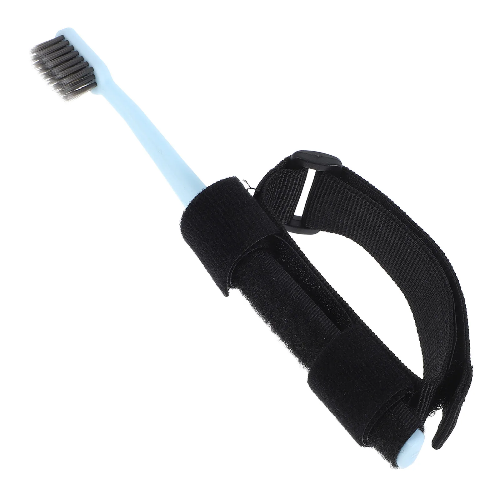 حامل التكيف فرشاة الأسنان لكبار السن المعاقين المريض العالمي حزام اليد بالفرشاة المعونة شعيرات ناعمة أداة العناية بالأسنان #4