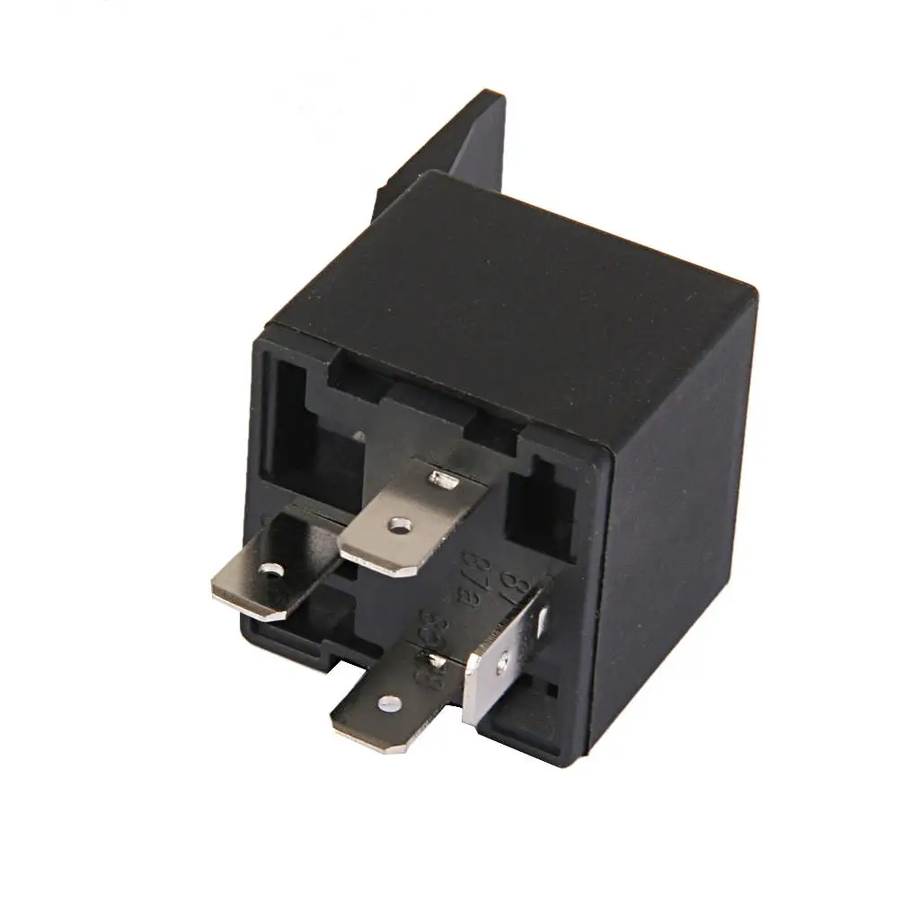 Replacement Car Automotive DC 12V 40AMP SPST Relay 4 Pin 4P Black Universal