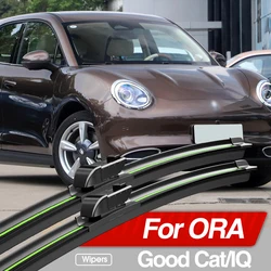 For Great Wall ORA Good Cat IQ 2018-2023 Front Windshield Wiper Blades 2pcs Windscreen Window Accessories 2019 2020 2021 2022