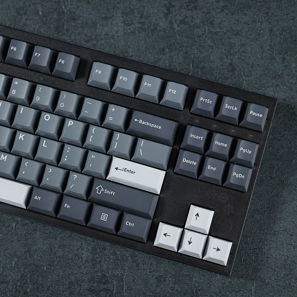 Apollo gray original PBT keycap two-color molding process multiple arrangements