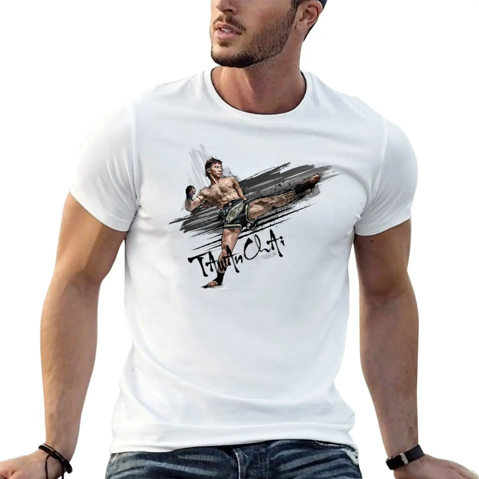 

high MUAY cotton t TAWANCHAI quality cotton THAI shirt T-Shirt t man shunsukevisuals by shirt man