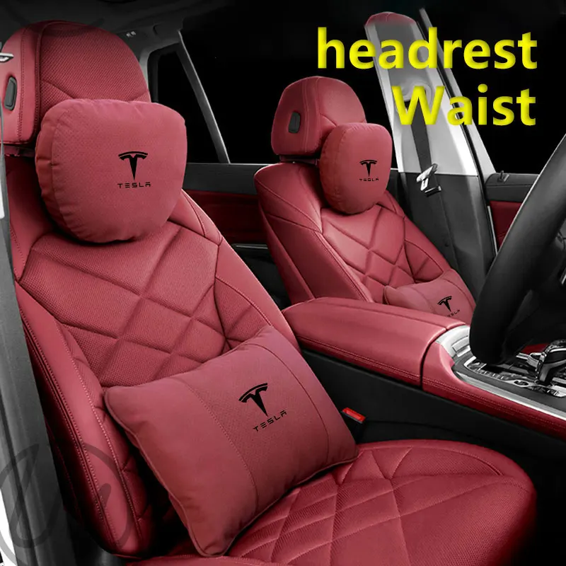 

For Tesla Model 3 Model Y Model S Model X Car Headrest Neck Support Seat Soft Neck Pillow Automobile Tesla Interior Accessories