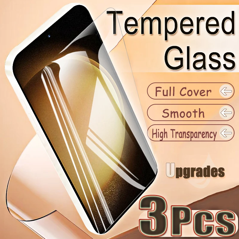 Upgrade 3 Stück Fingerabdruck-Entsperrung Schutz 9H Gehärtetes Glas für Samsung Galaxy S23+ S 23 + S23 Plus 23+ HD Displayschutzfolien