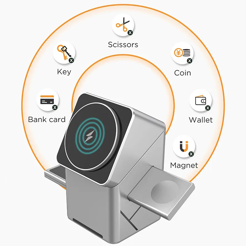 30 واط اللمس الدورية المغناطيسي متعدد الوظائف 3 في 1 شاحن لاسلكي آيفون 16 15 14 13 ماكس شاحن سريع سامسونج شاومي