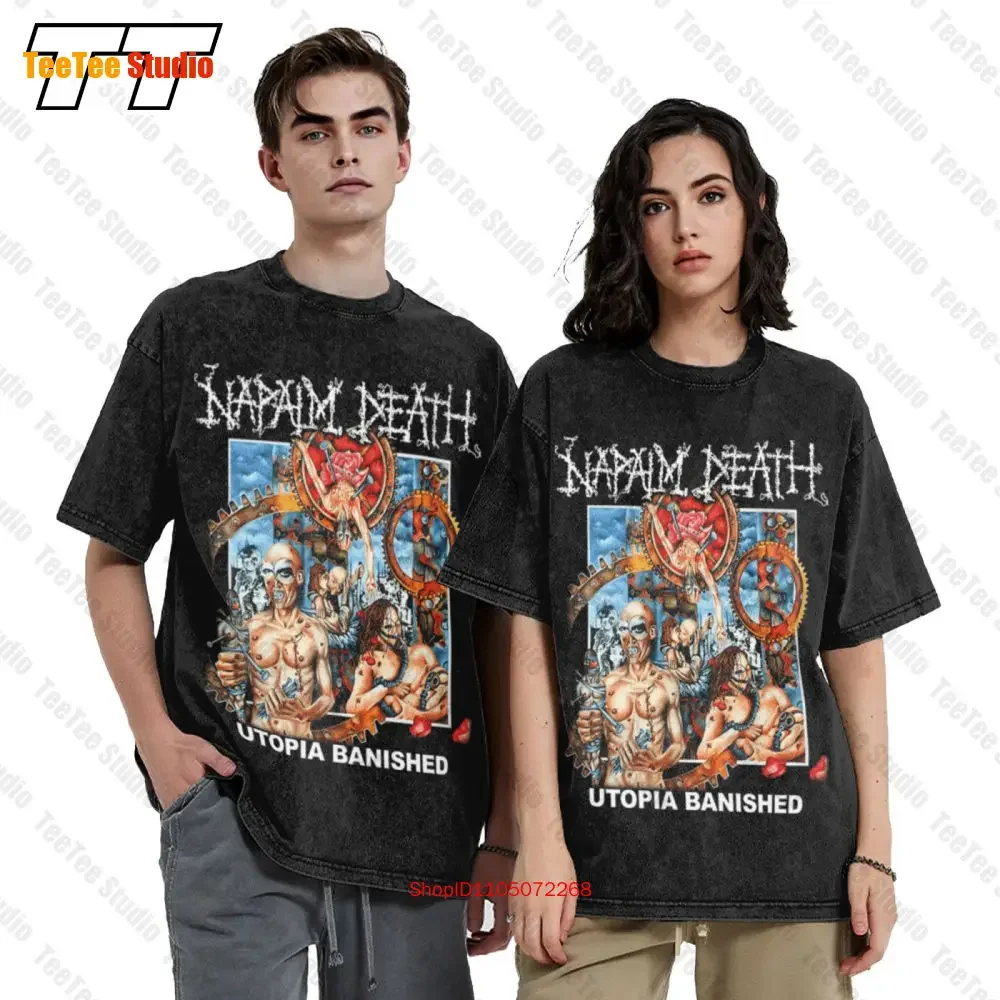 Napalm Death Utopia Banished Vintage Oversized T-Shirt Te4462 MBEO