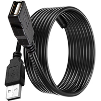 USB 2.0 Extension Cable, USB Type A Male to A Female Extension Cord,Extend Wire for IP Camera,USB Flash Drive,Keyboard,Mouse