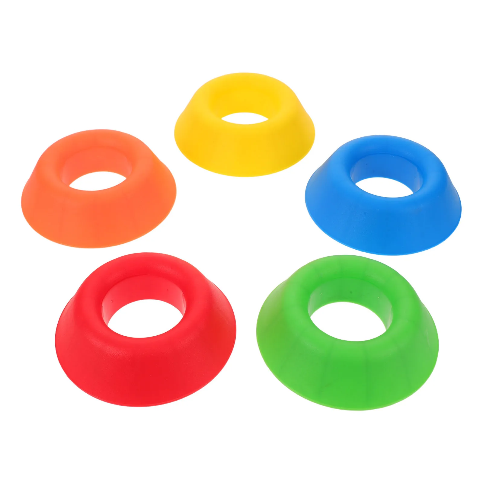 5Pcs Round Ball Stand Plastic Sphere Holder Stable Display Rack for Basketball Football Volleyball Memorabilia Sports Equipment